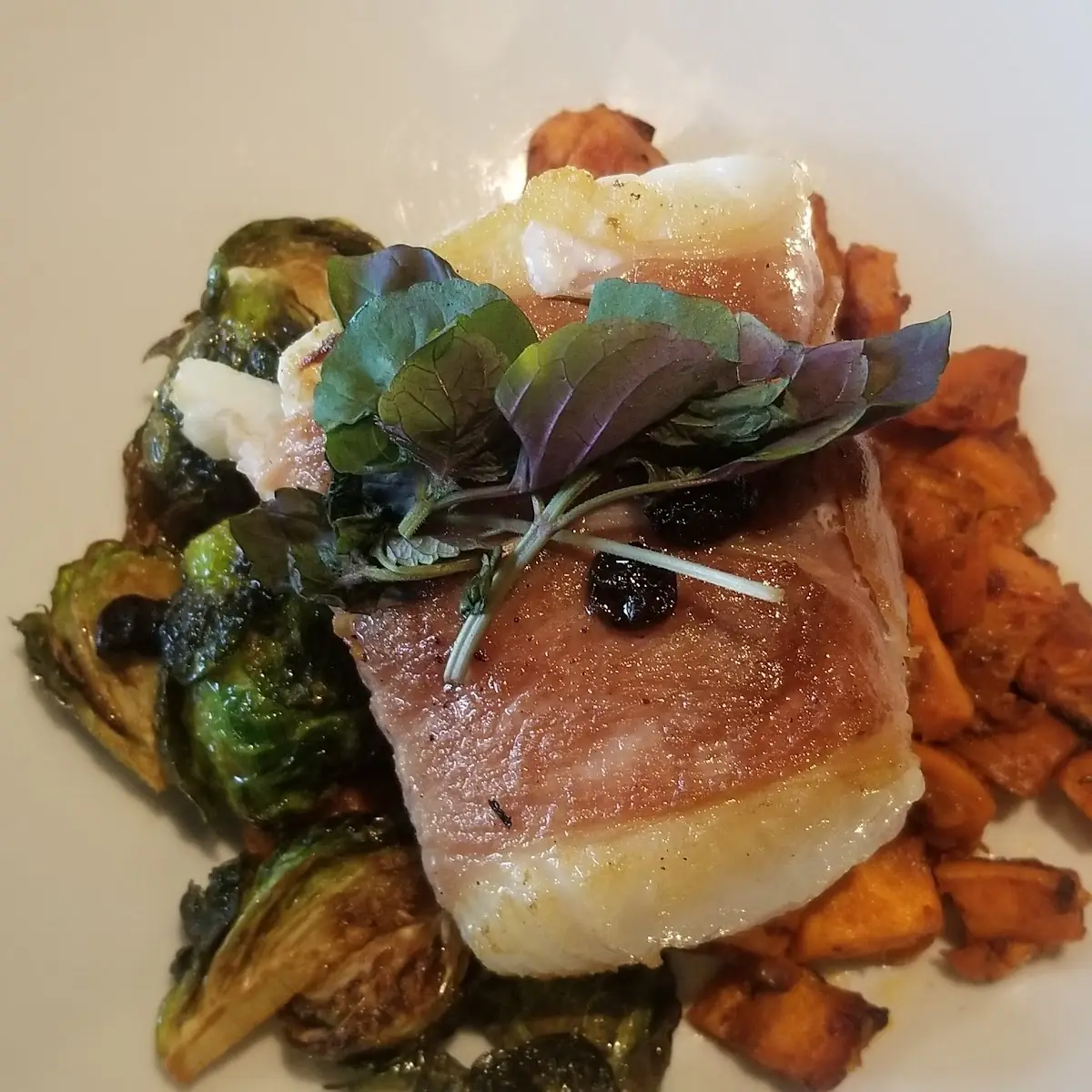 Prosciutto-Wrapped Sea Bass