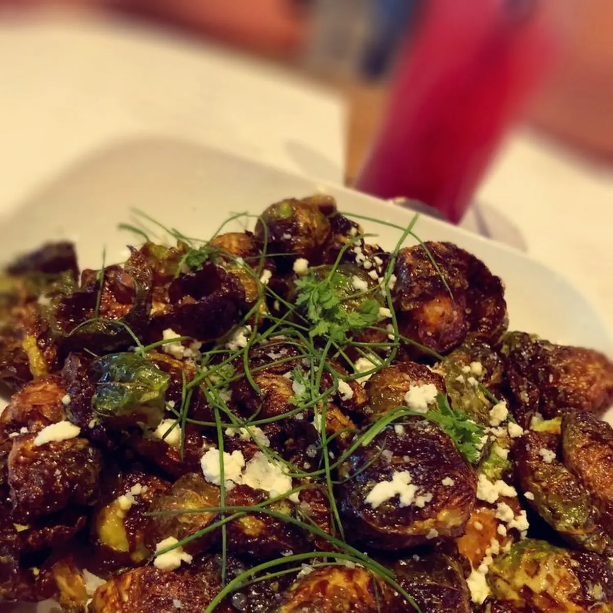 Sherry-Honey Glazed Brussels