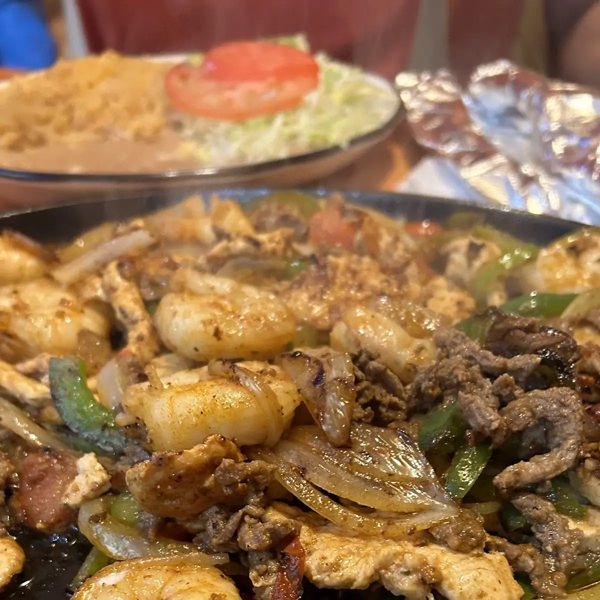 Mixed Fajitas with Side