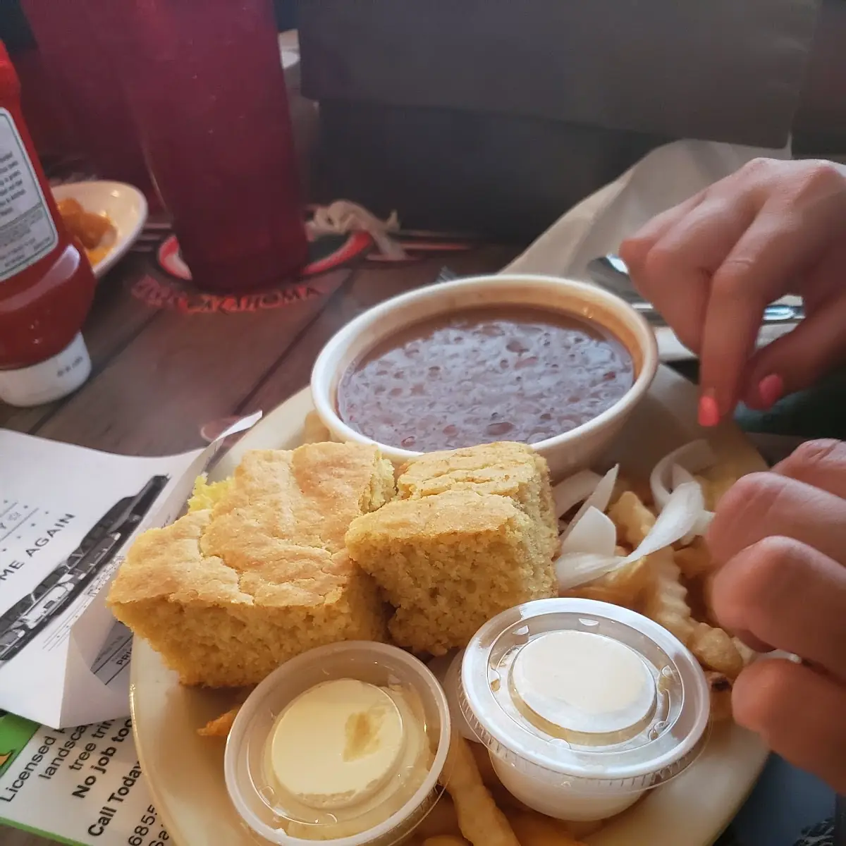 Corn Bread and Beans