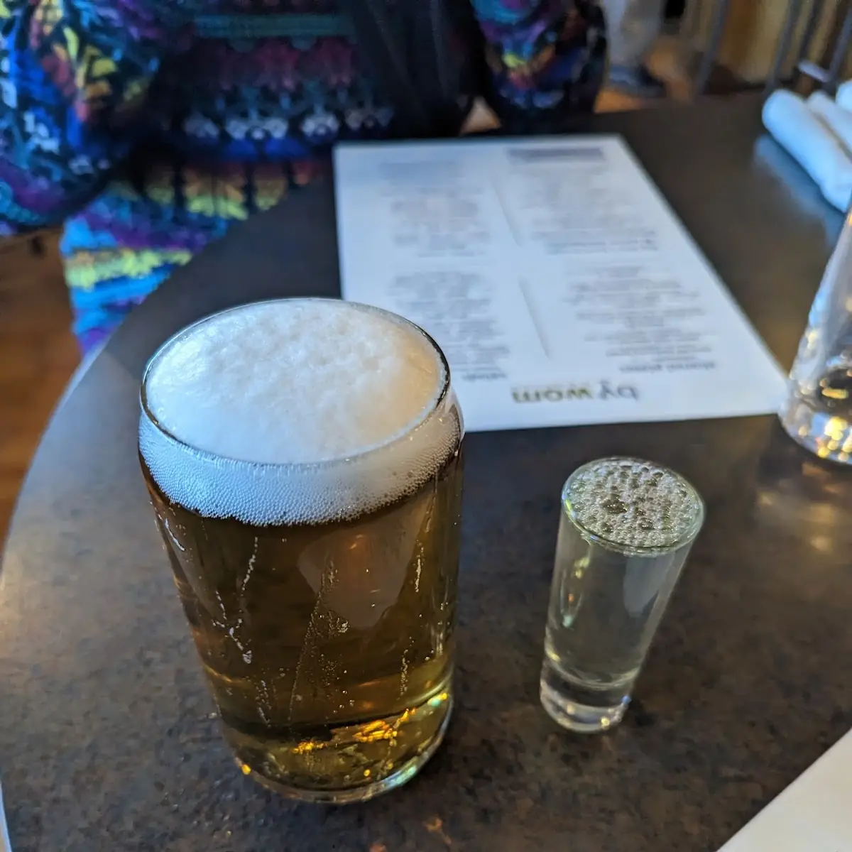 Miller High Life and Pineapple Vodka Shot