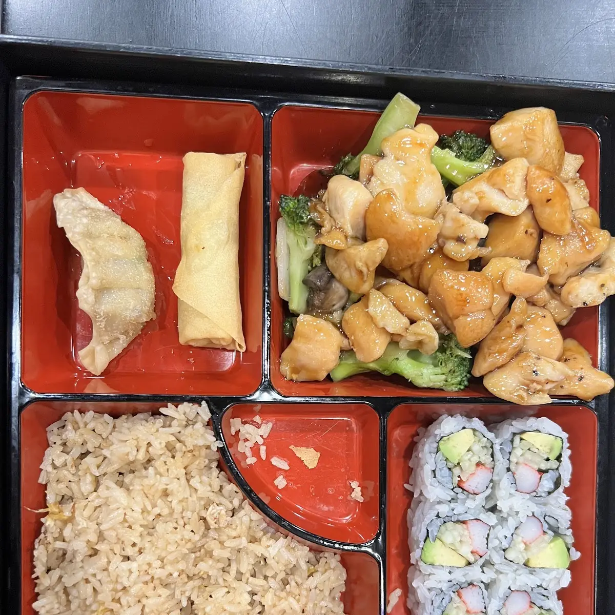 4. D-Teriyaki Salmon Bento