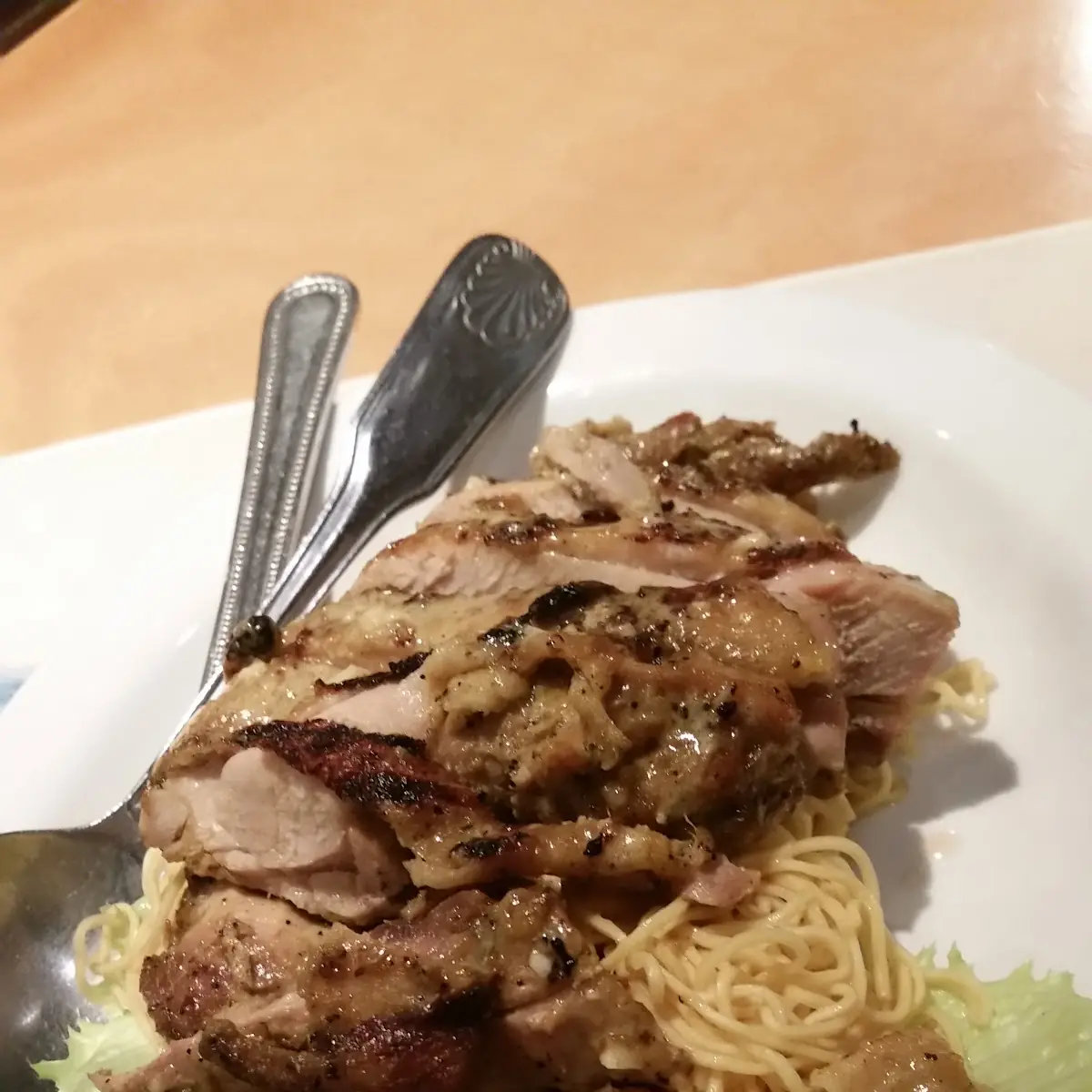 BBQ Chicken over Fried Rice