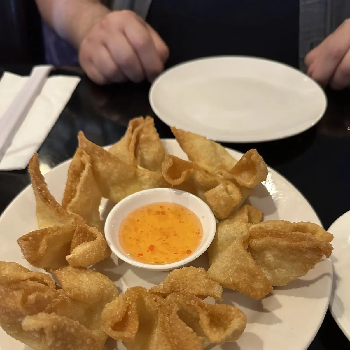 Crab Rangoon and Spring Rolls