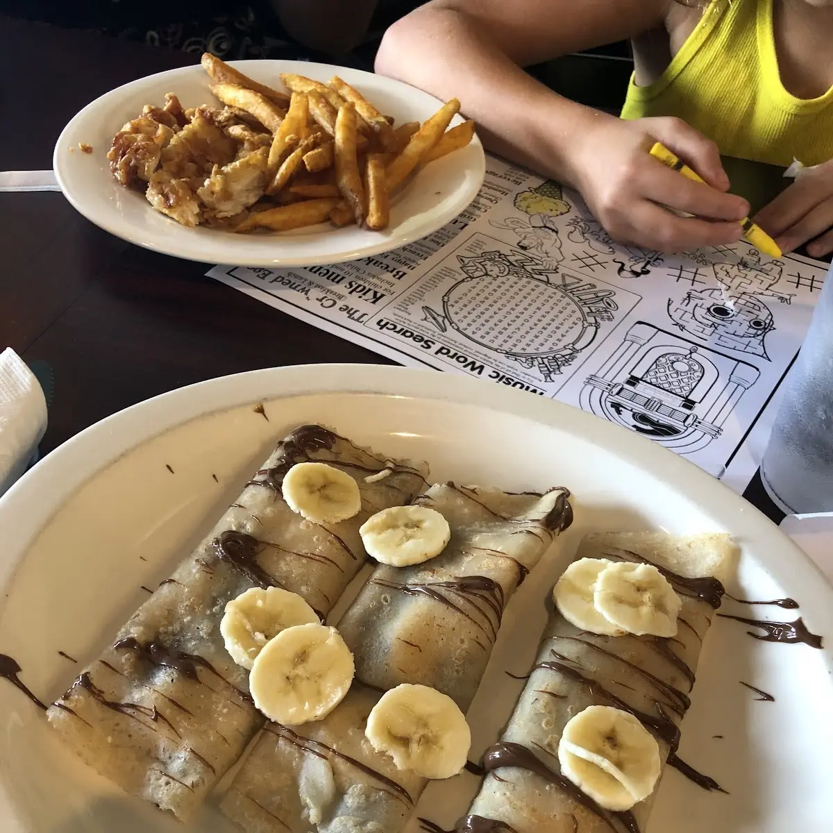 Hazelnut Banana Crepe