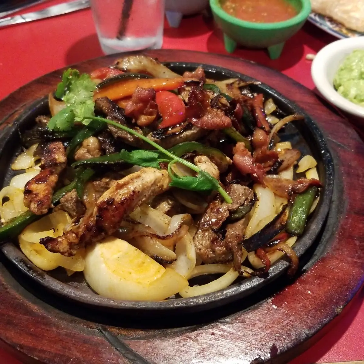 Beef Chicken & Shrimp Fajitas
