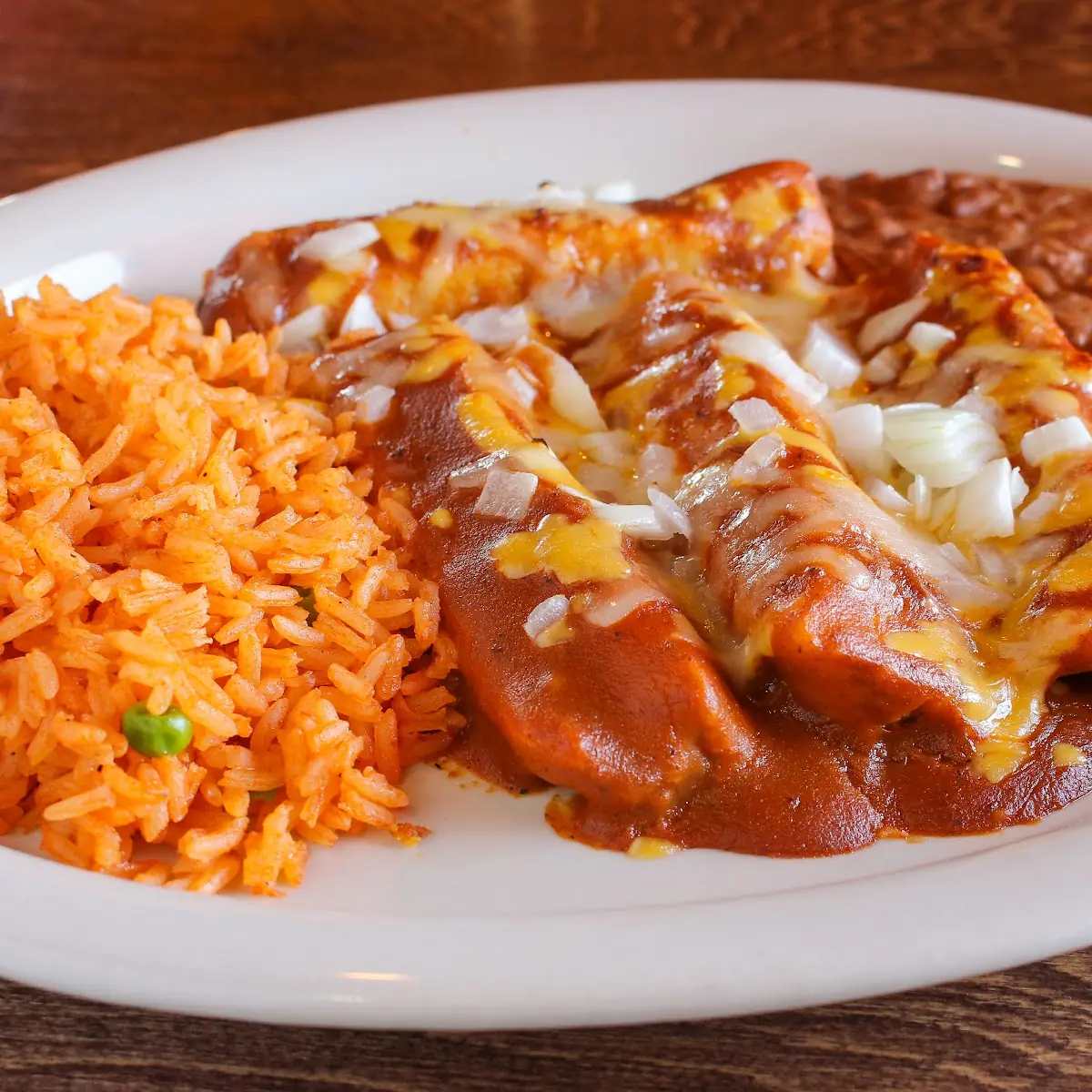Cheese Enchilada Rice & Beans