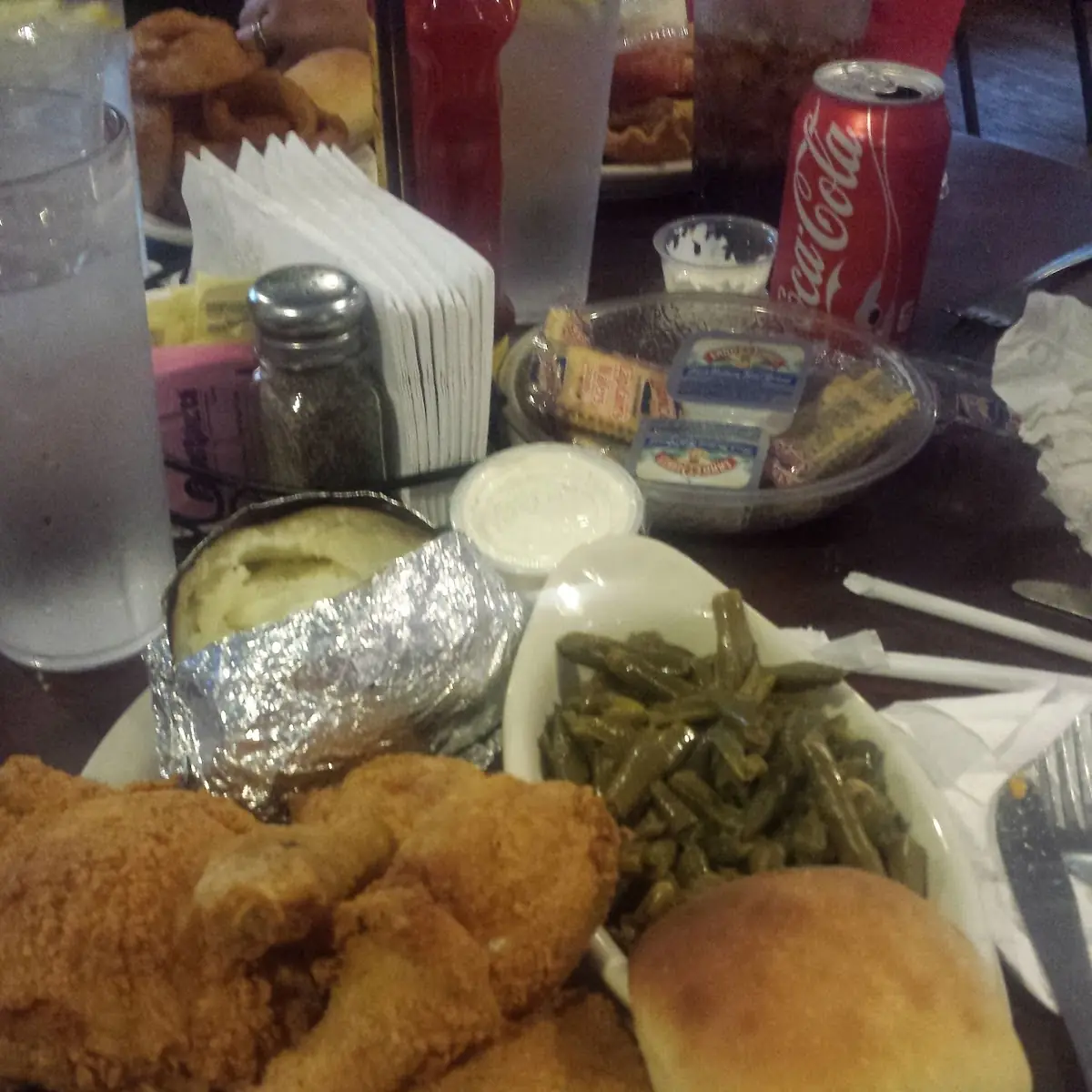 Half Fried Chicken Dinner