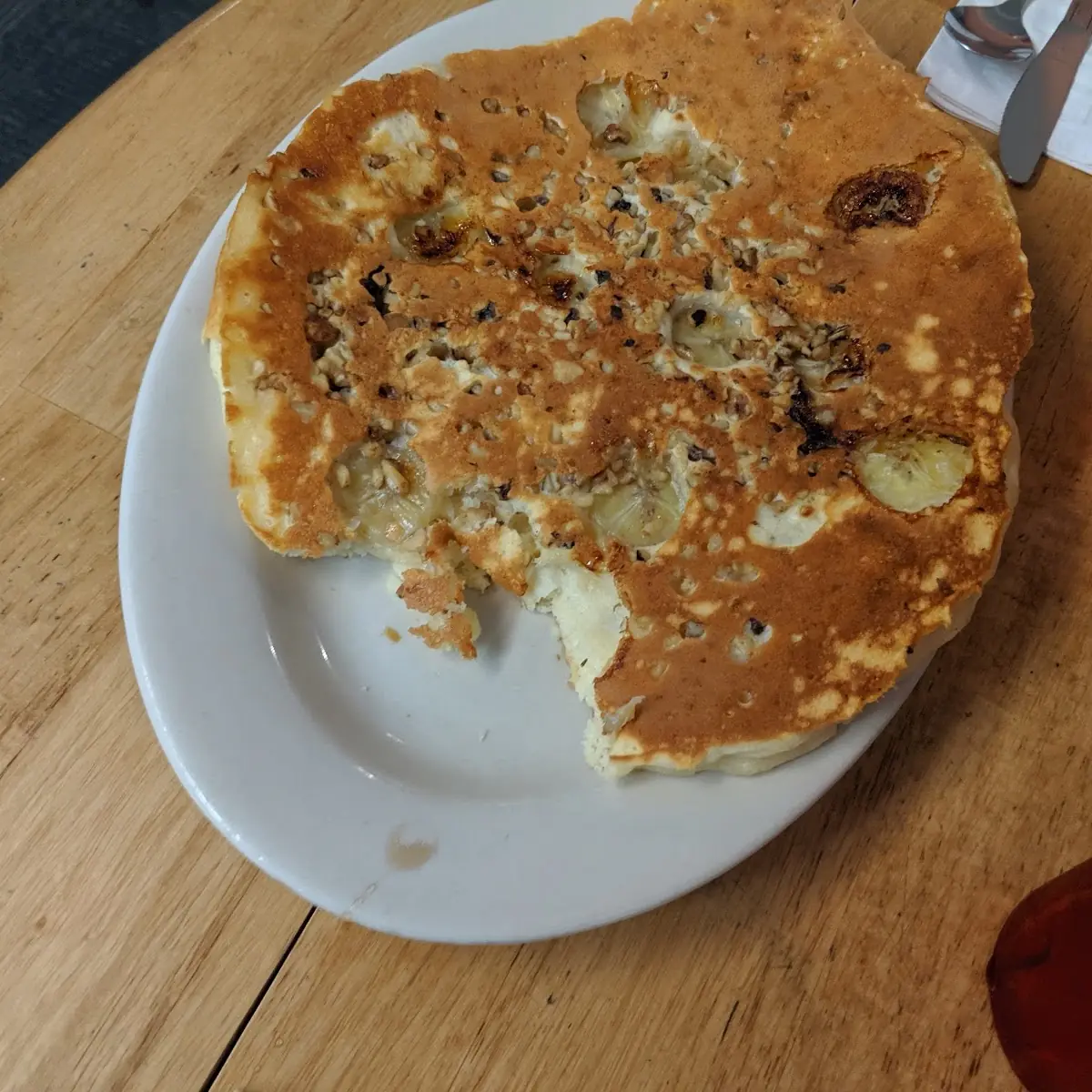 Banana Walnut Pancakes