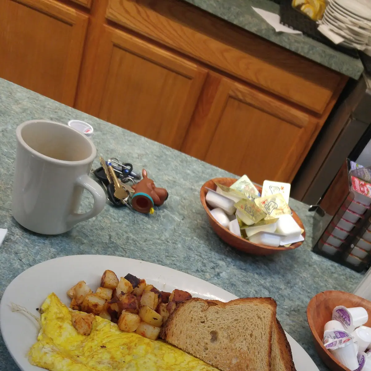 Homemade Corned Beef Hash Omelette