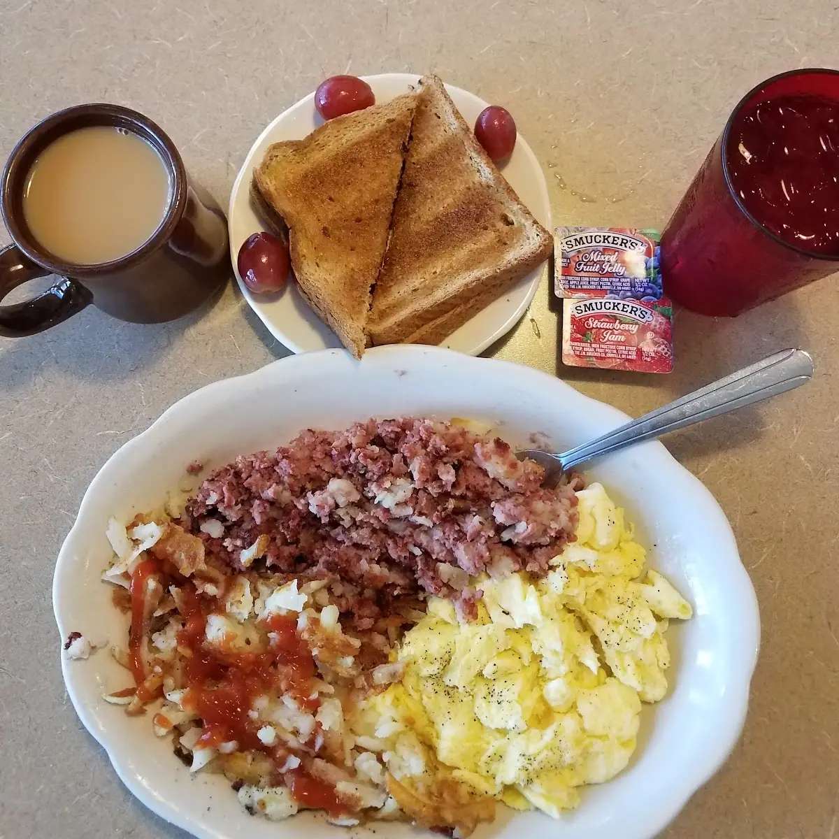 Corned Beef Hash Omelette