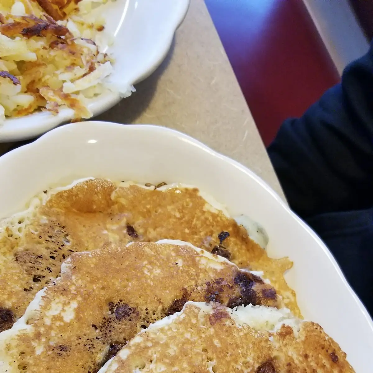 Large Chocolate Chip Pancakes