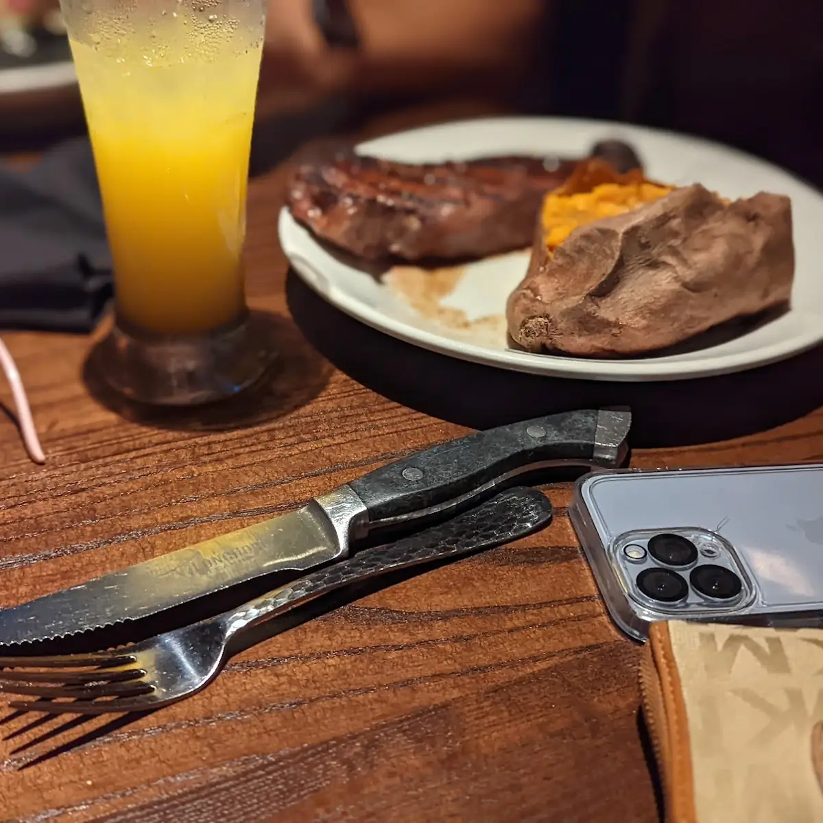 New York Strip with Vegetables
