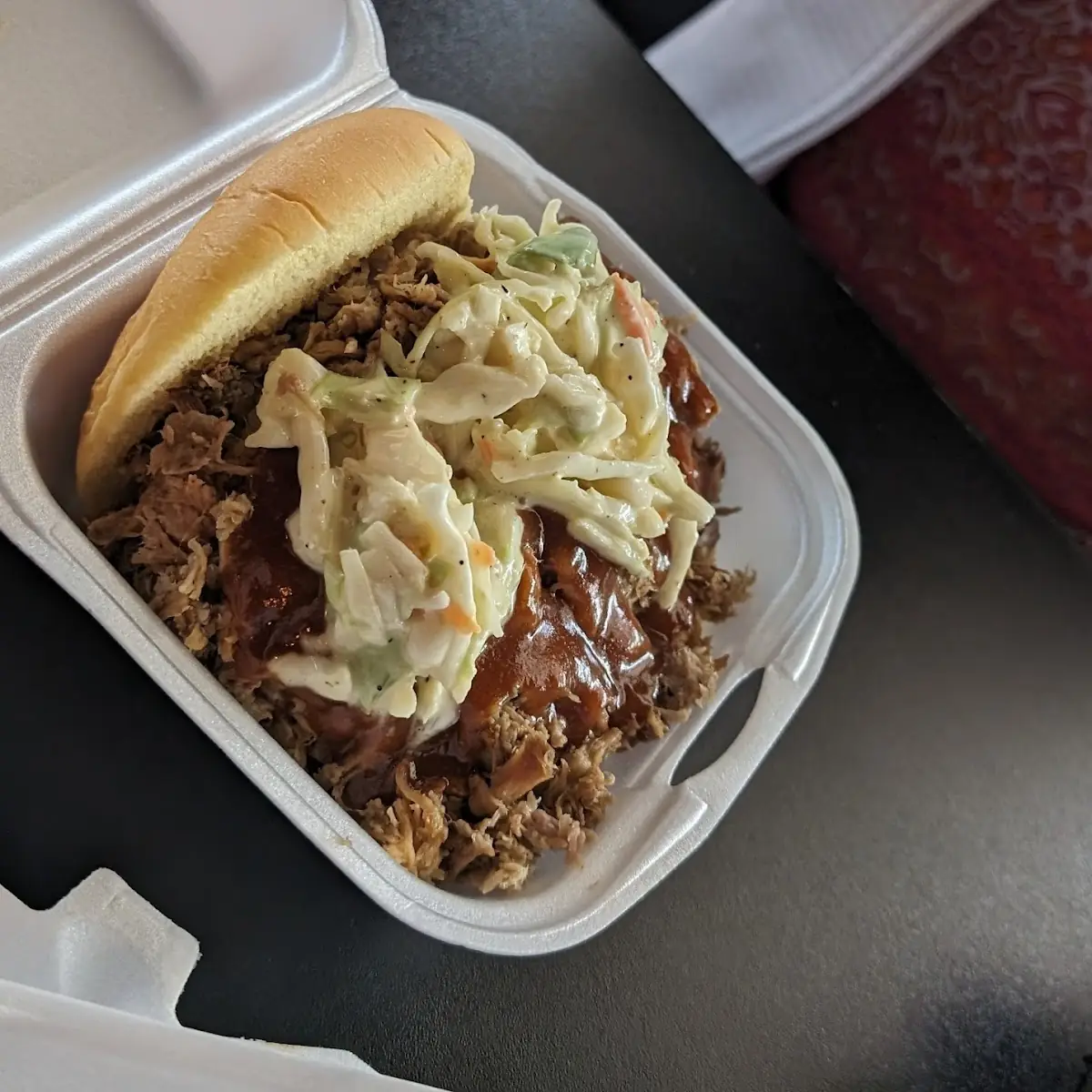 Pulled Pork Sandwich with Sauce