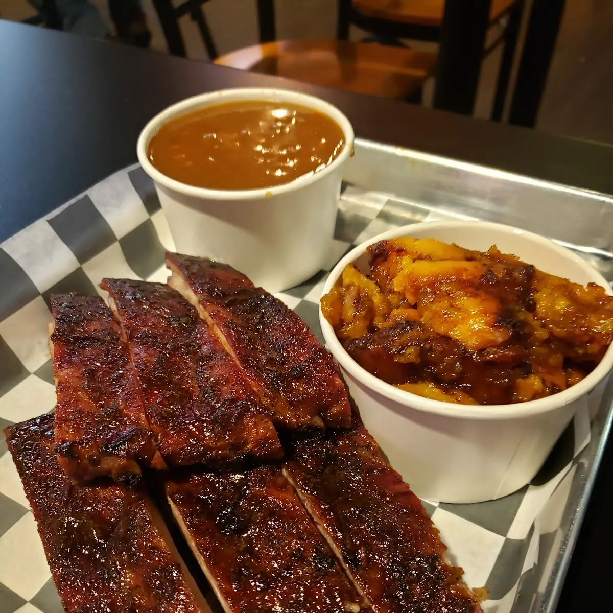 Ribs Sweet Potato Beans