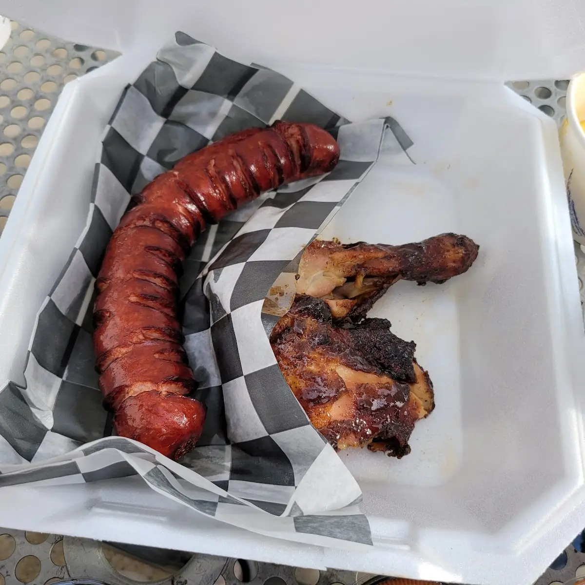 Sausage and BBQ Chicken