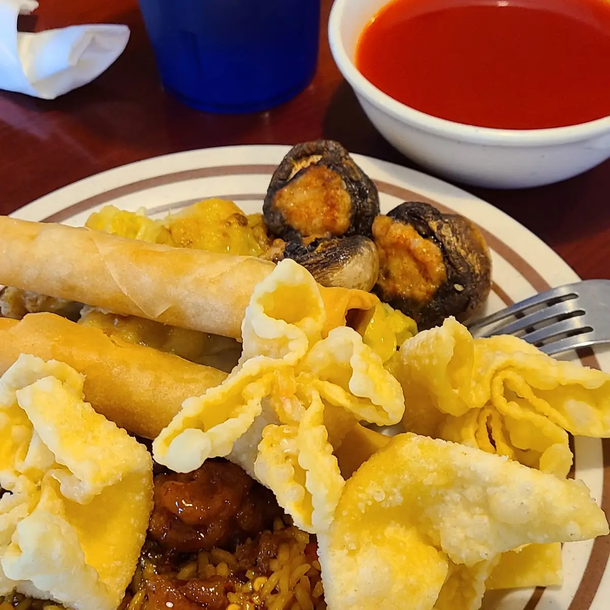 Crab Rangoon and Spring Rolls