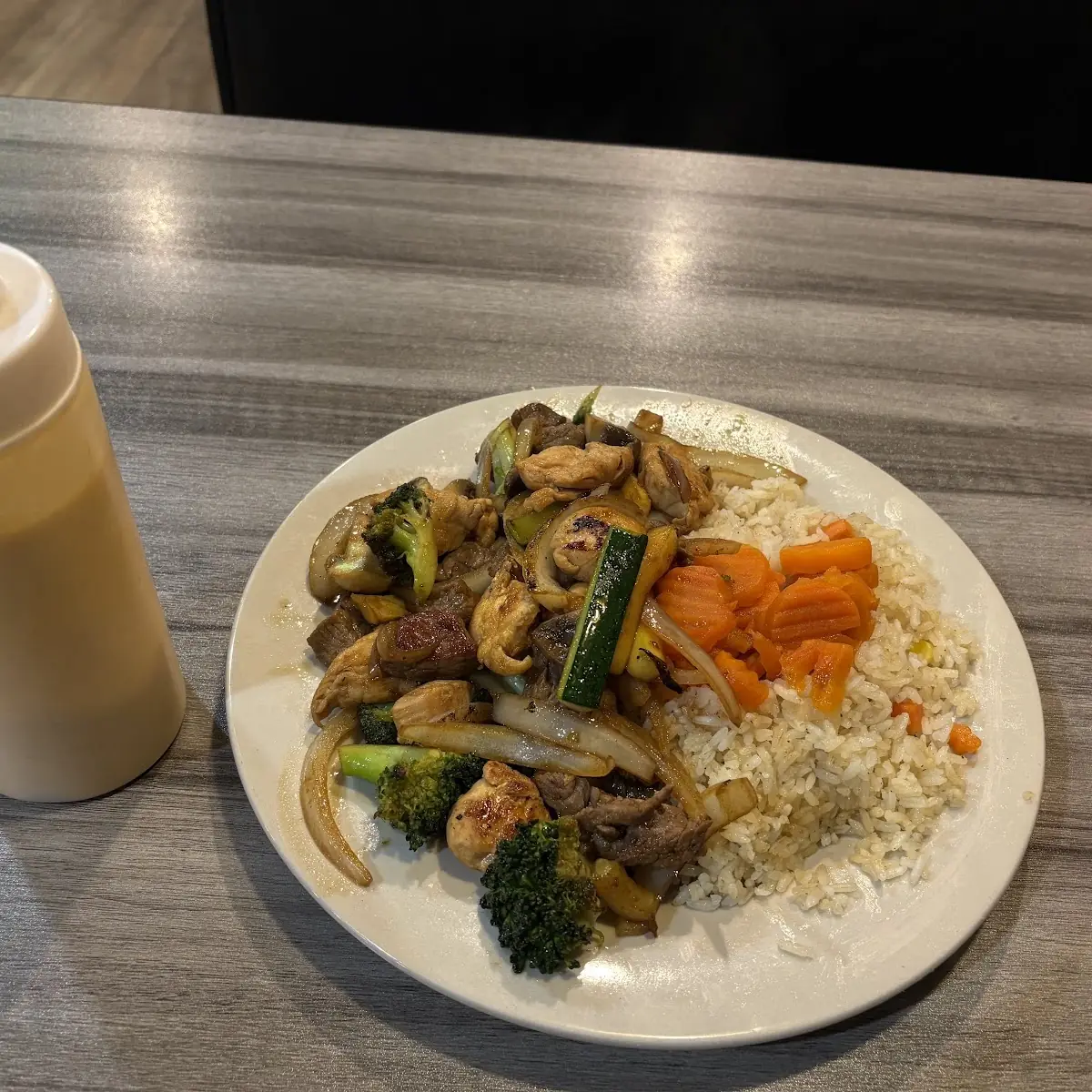 Chicken and Beef Teriyaki Rice