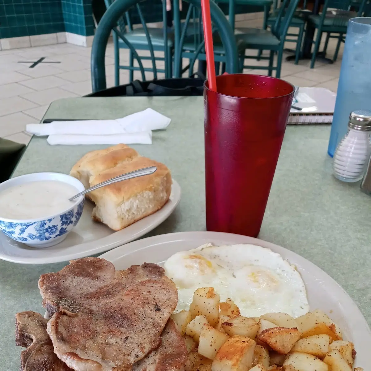 Pork Chop Breakfast