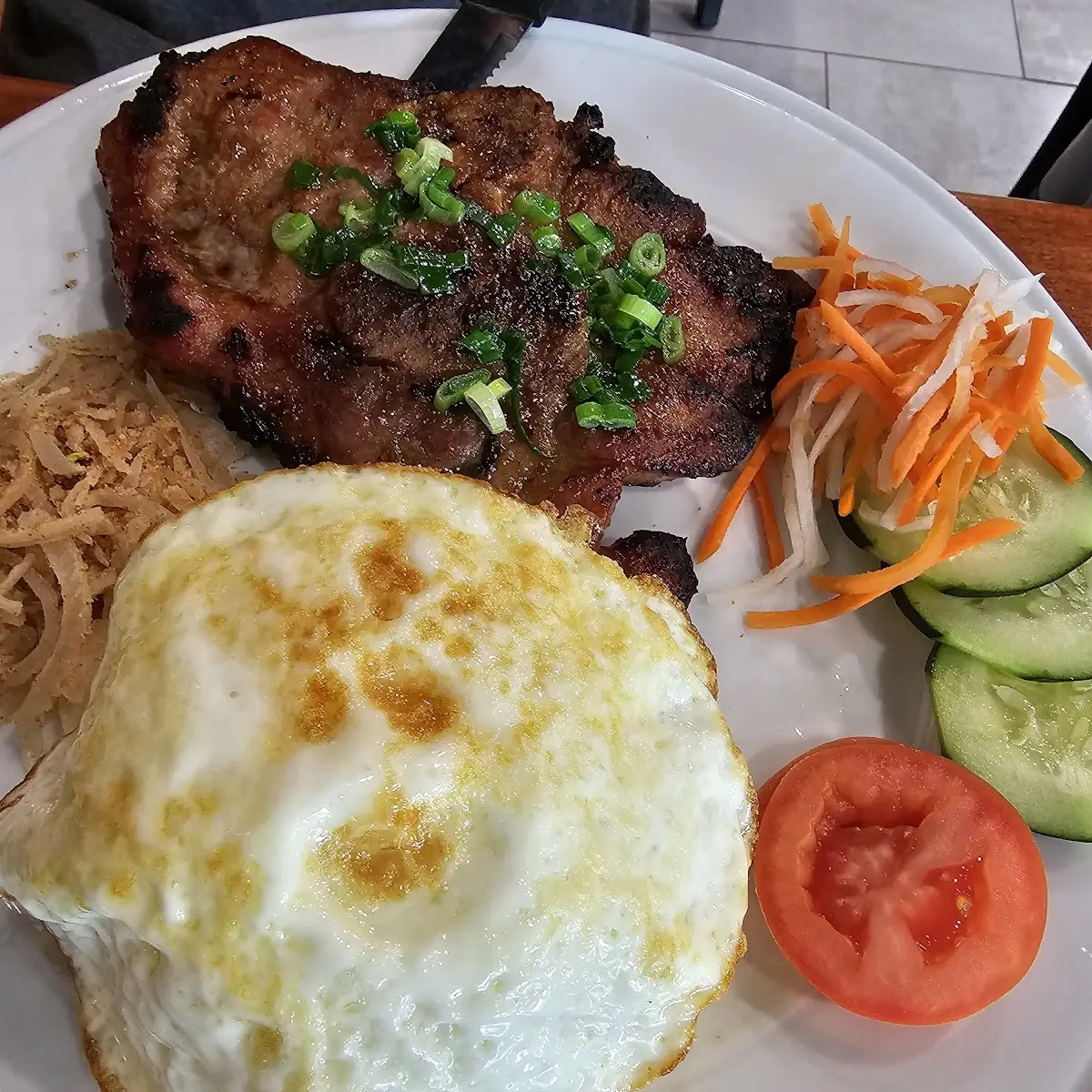 Grilled Pork Chop with White Rice Com Suon Nuong