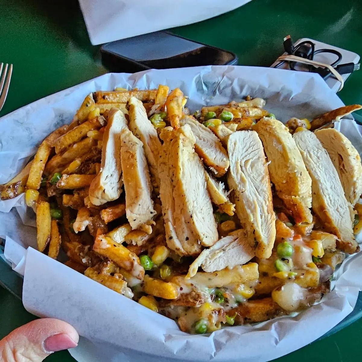 Chicken Pot Pie Poutine