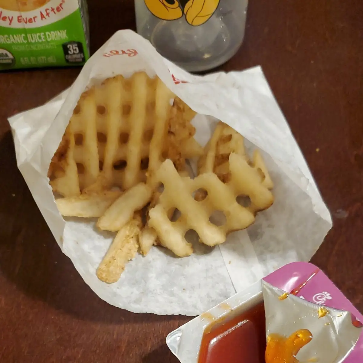 Waffle Fries with Polynesian Sauces