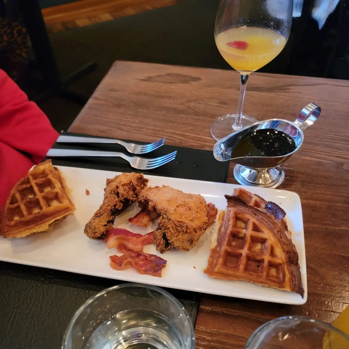Fried Smoked Chicken & Waffle