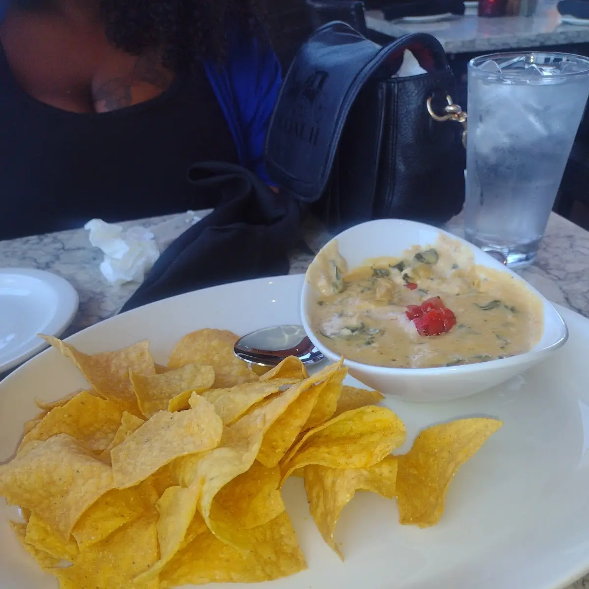 Queso Spinach and Artichoke Dip