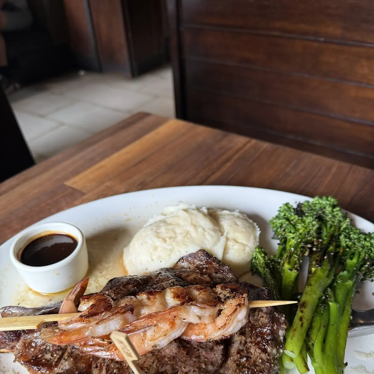 Rib Eye & Shrimp