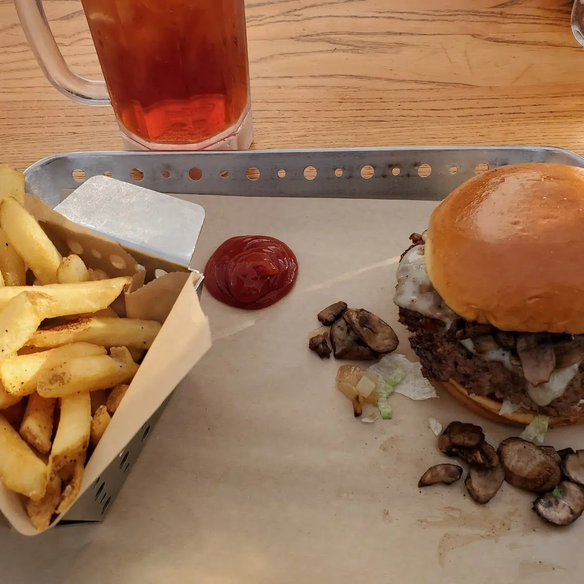 Swiss Mushroom Burger