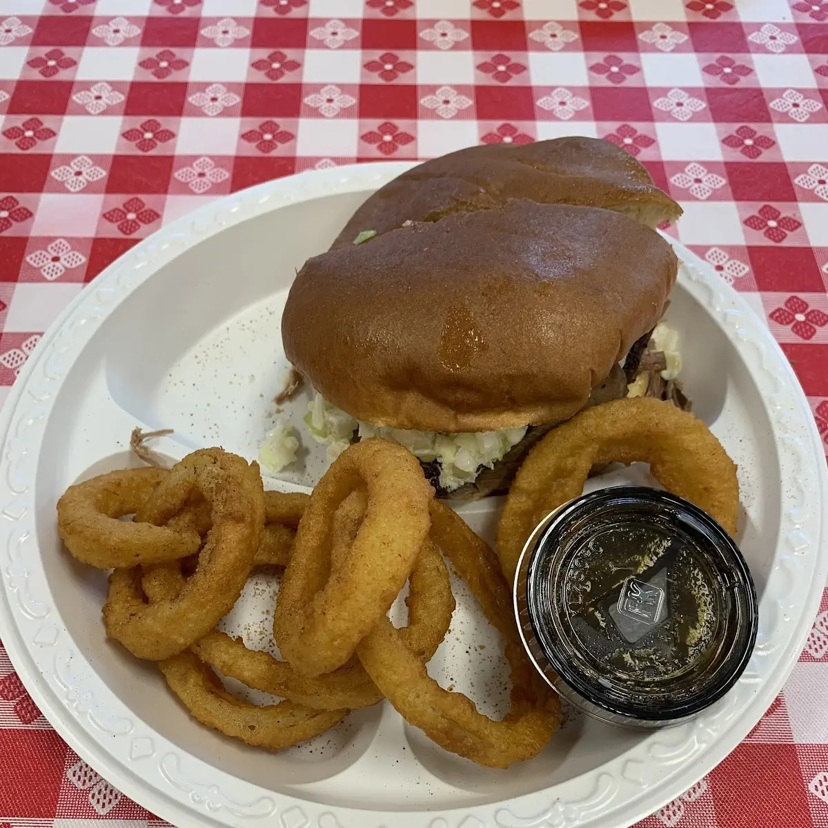 Beef Brisket with Onion Rings