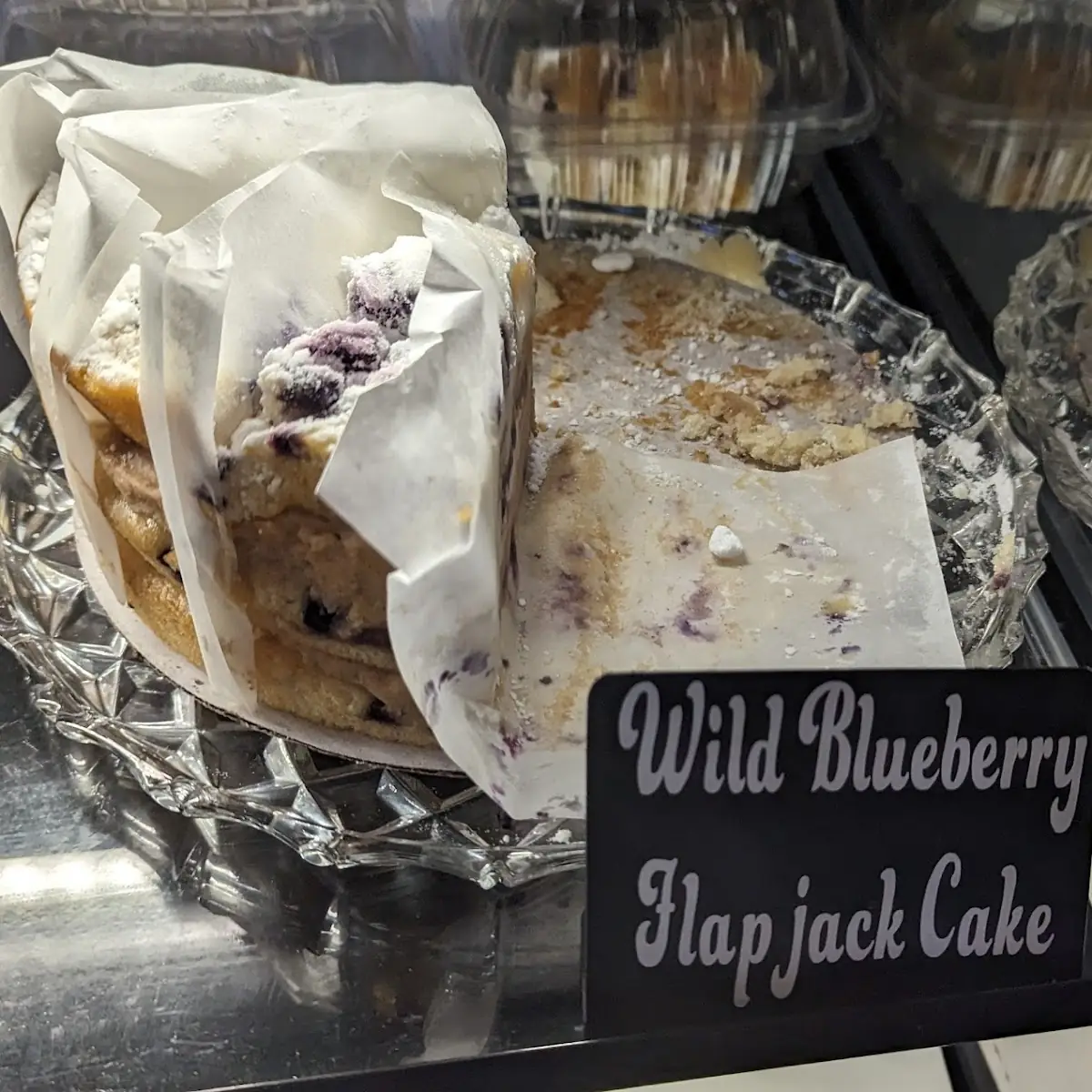 Wild Blueberry Flapjack Cake