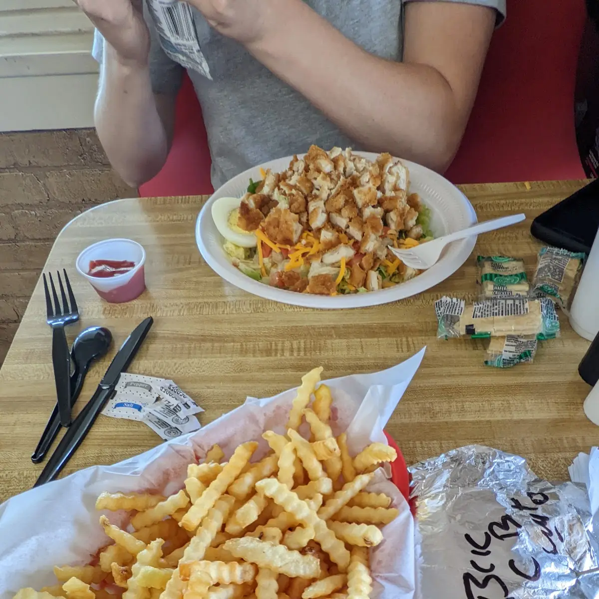 Bacon Cheeseburger with Fries