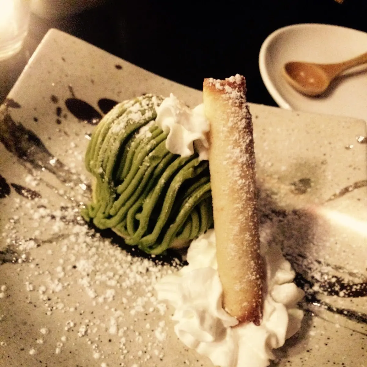 Matcha Mont Blanc Cake
