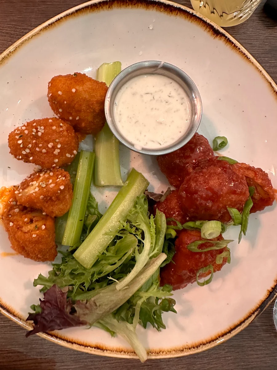 Buffalo & BBQ Cauliflower, Fresh Kitchen + Juice Bar