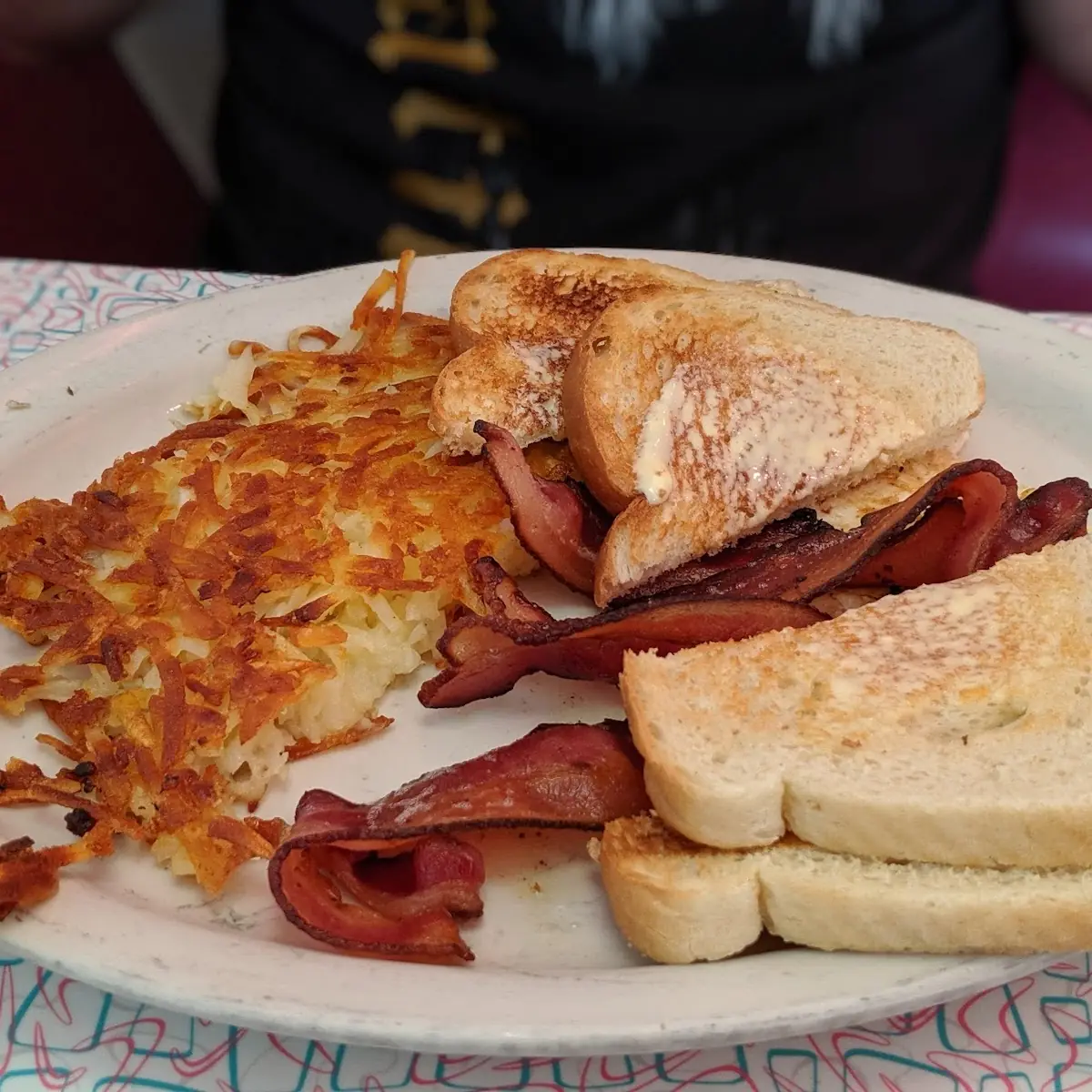 One Egg Hash Browns & Toast