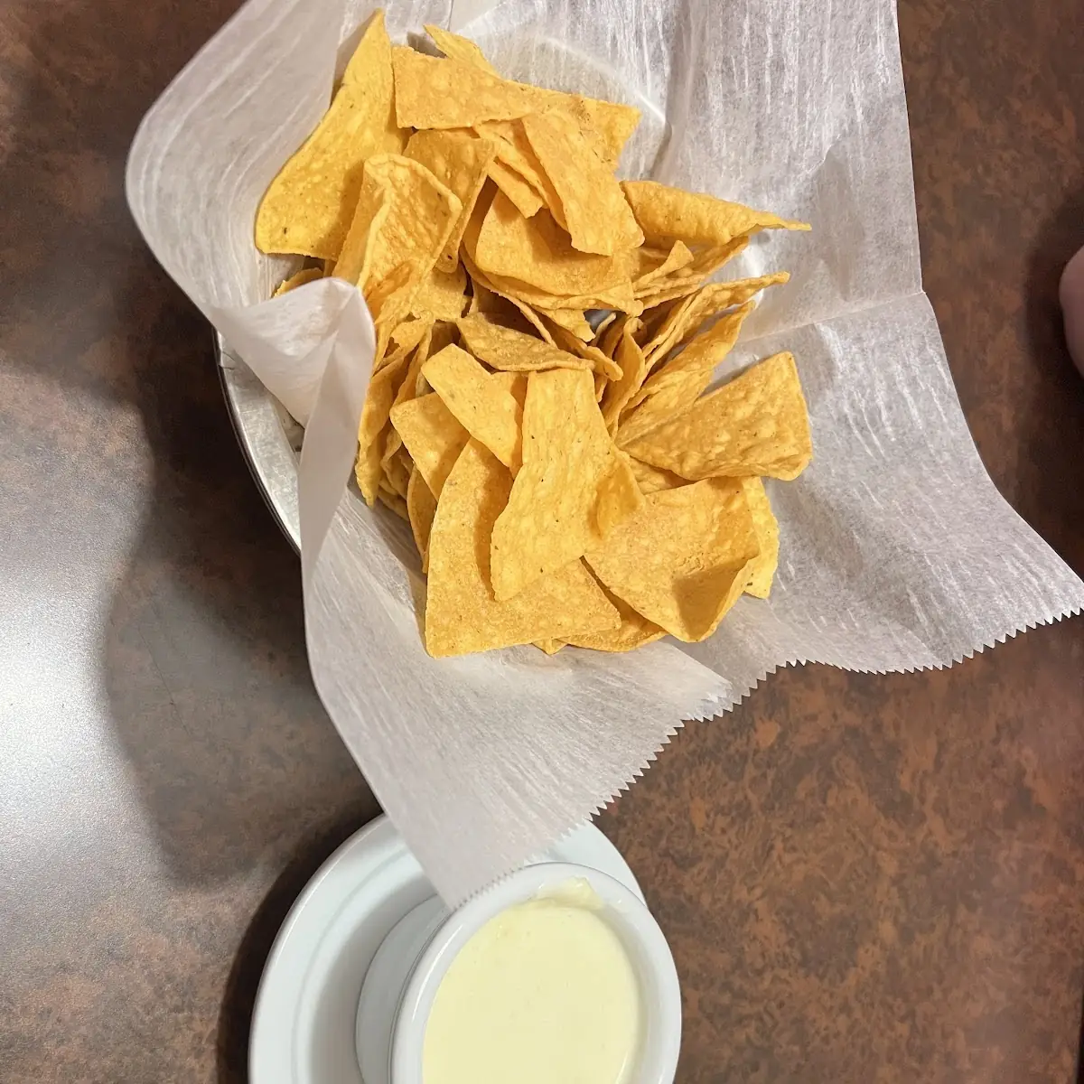 Chips Salsa and Queso
