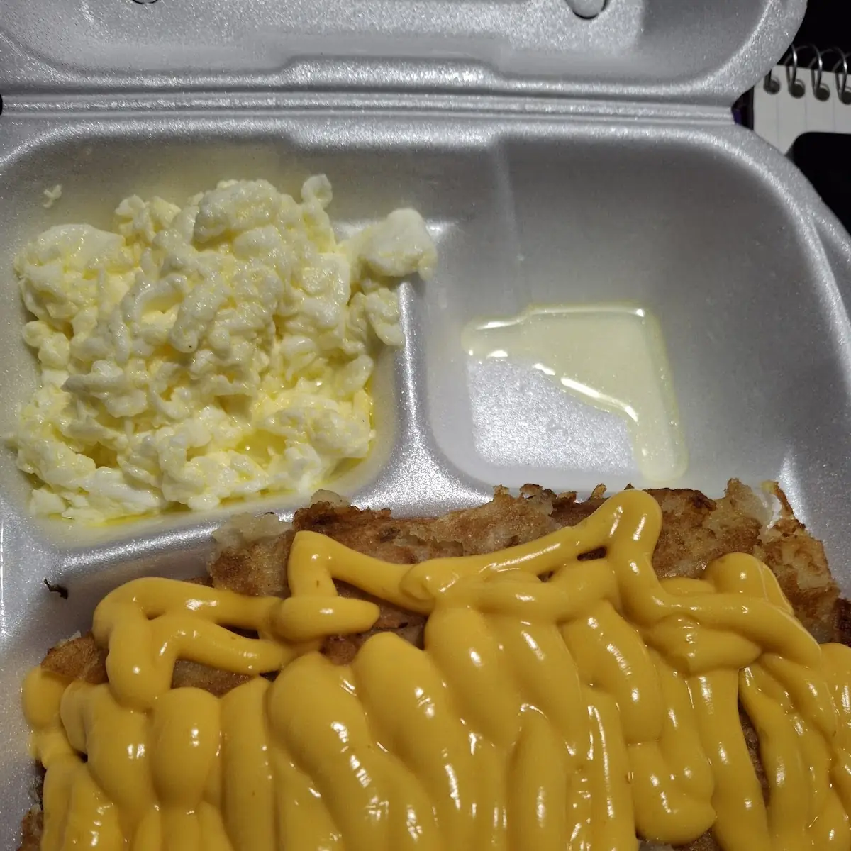 Cheesy Hash with Egg White Scrambled