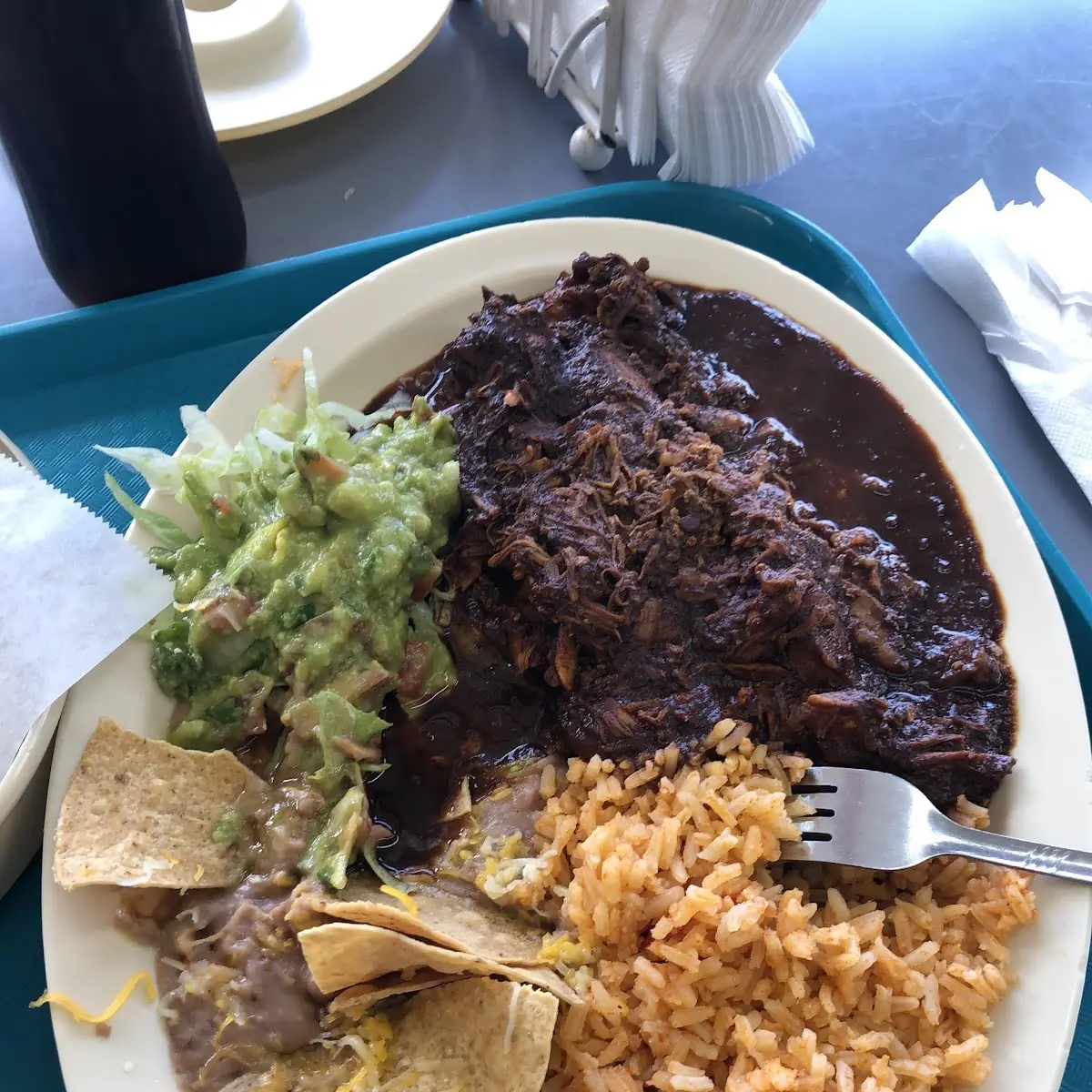 1 Carne Asada Taco Rice & Beans