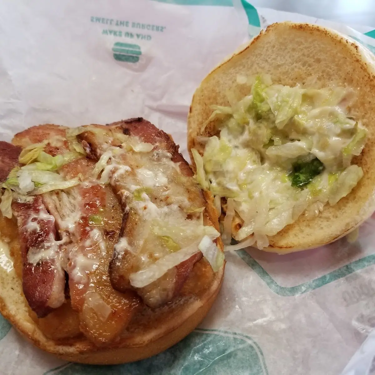 Fish Sandwich with Pork Belly
