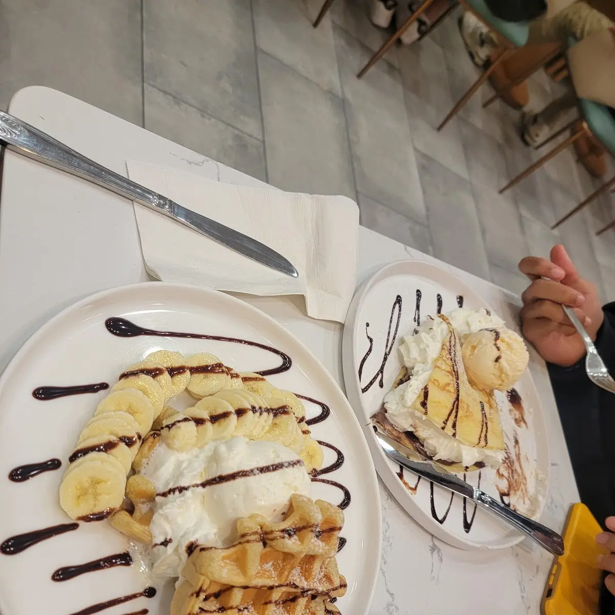 Strawberry Banana Waffles