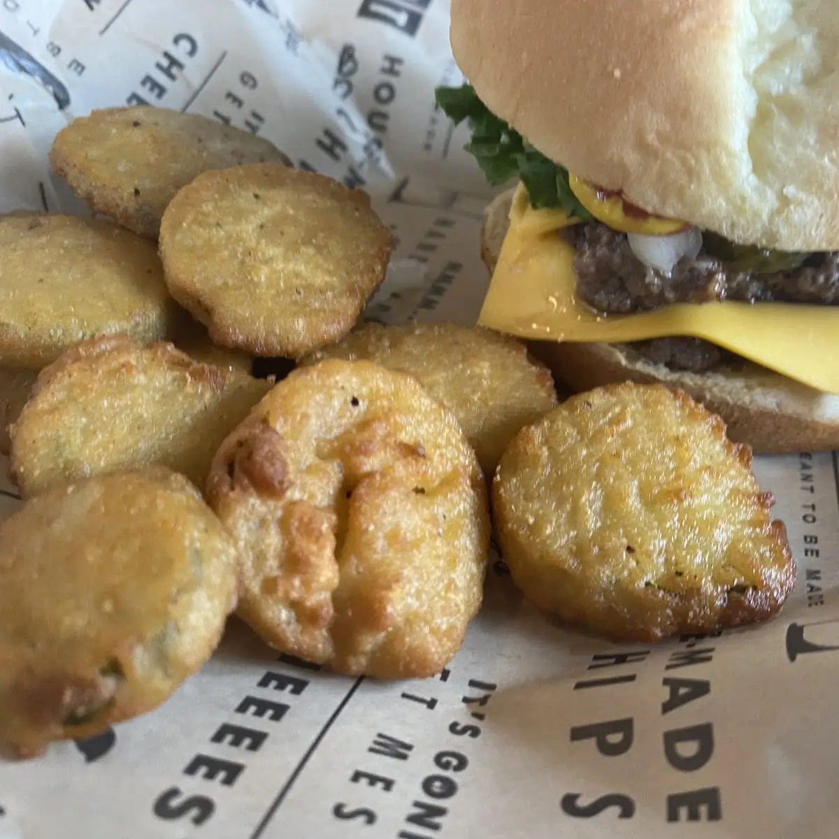 Double Cheeseburger with Fries Pickles