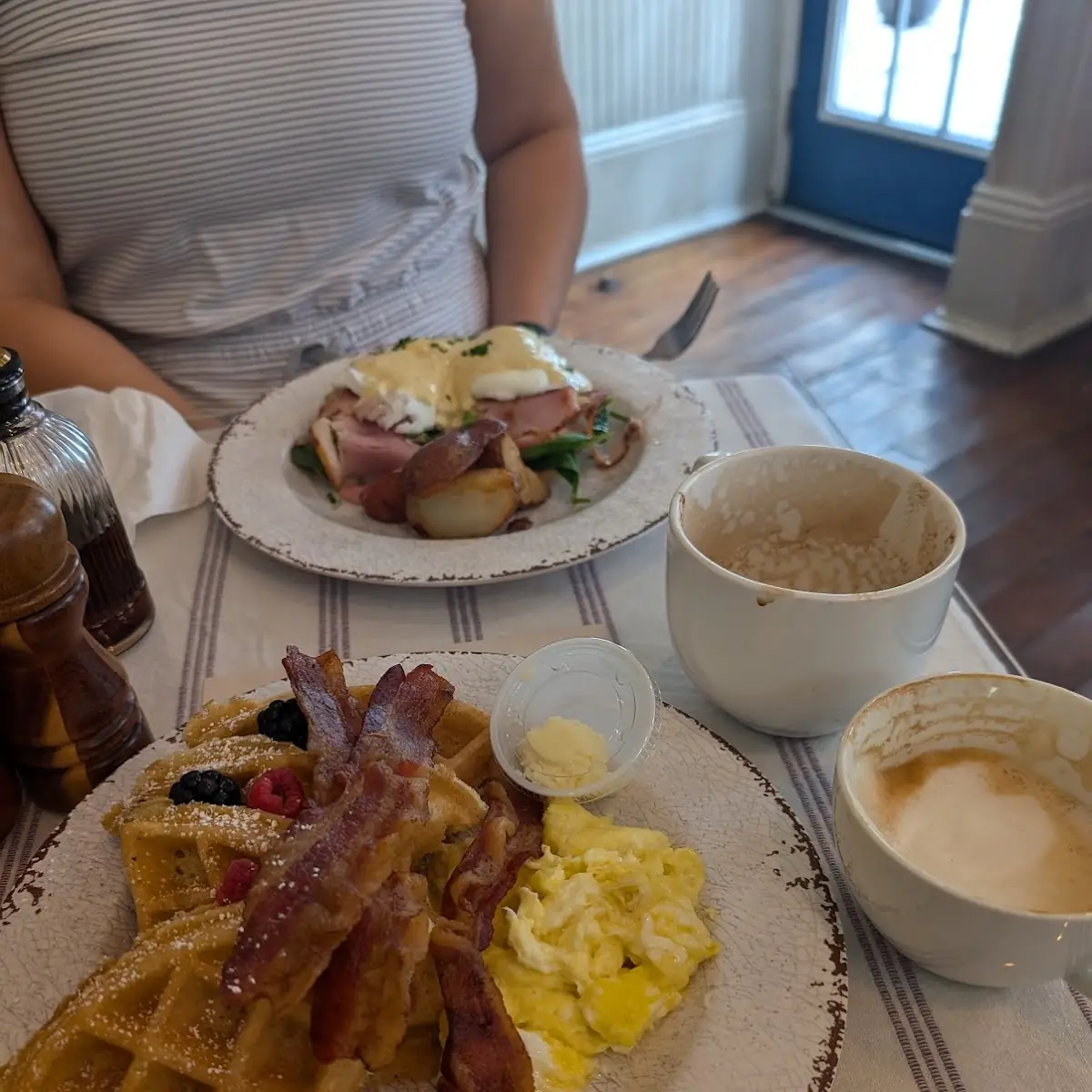 Breakfast Plate and Eggs Benedict