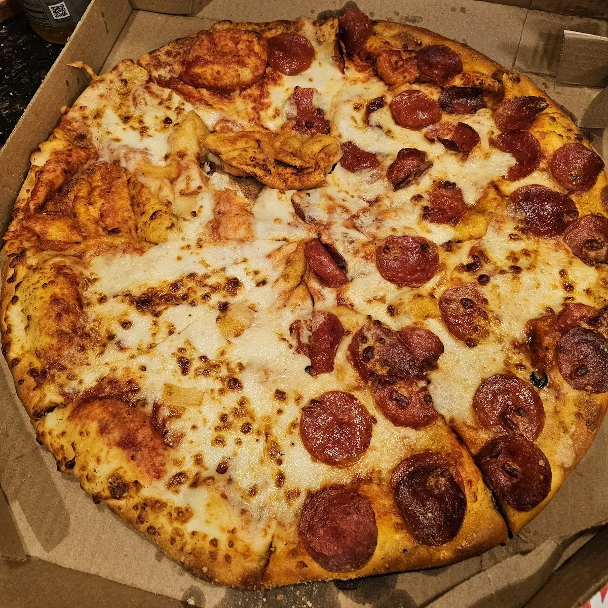 Cheese and Pepperoni Pizza