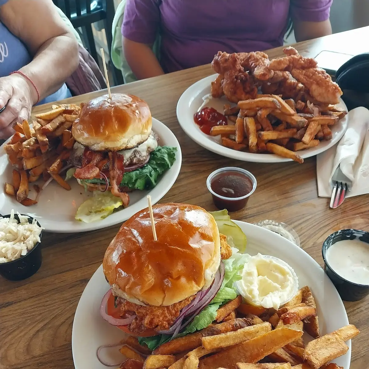 Cheese Burger and Fries