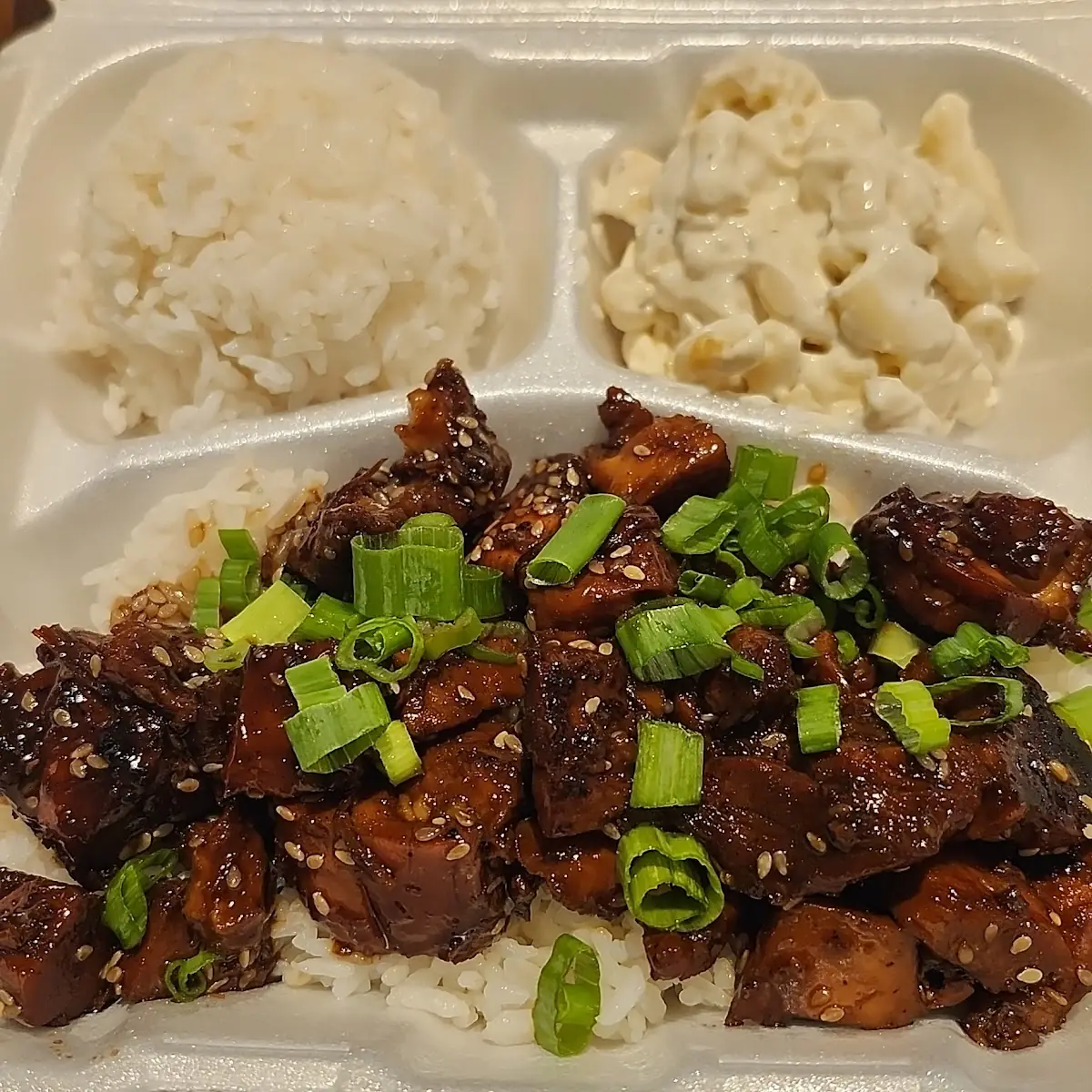 Glazed Chicken Rice Plate