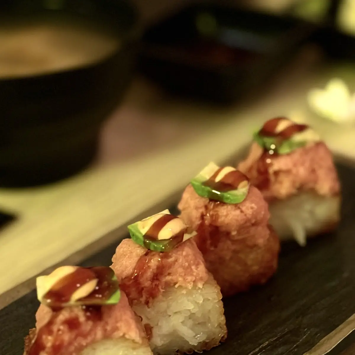 Seared Salmon Aburi Sushi