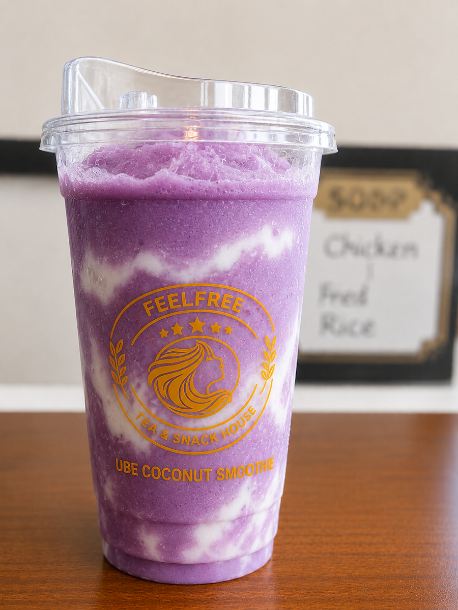Taro Smoothie, FeelFree Tea and Snack House