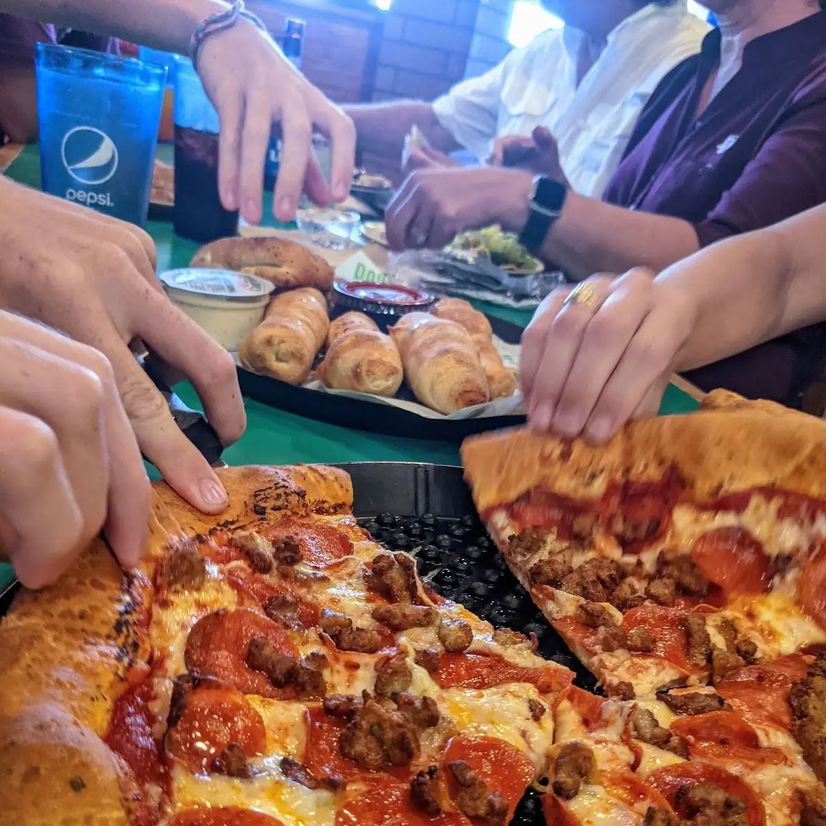 Sausage and Pepperoni Pizza
