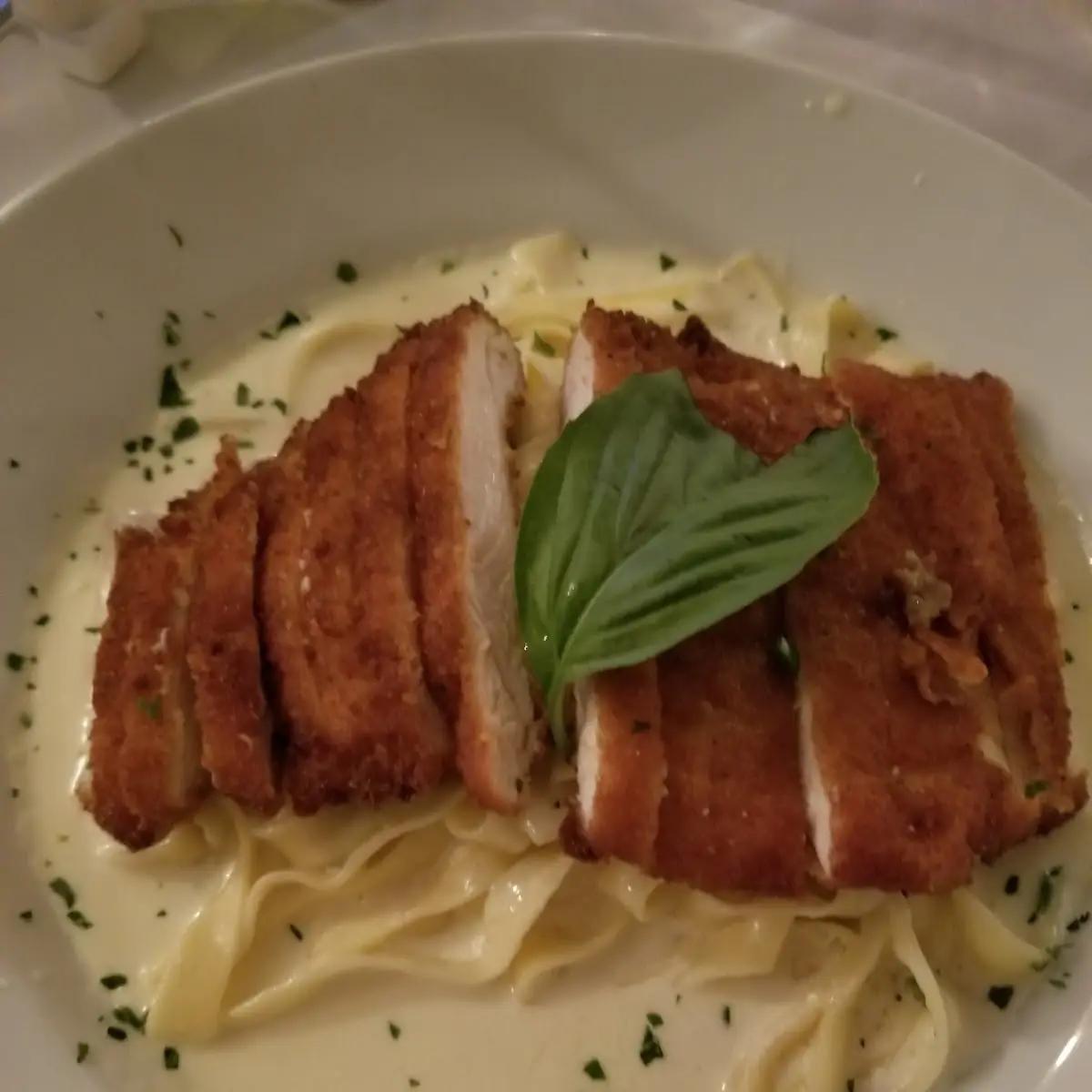 Fettuccine Alfredo with Chicken